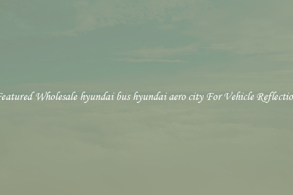 Featured Wholesale hyundai bus hyundai aero city For Vehicle Reflection