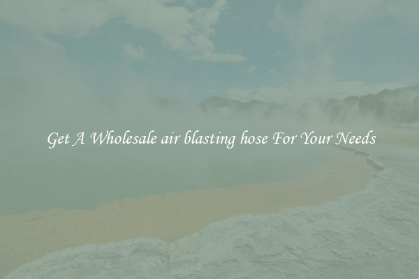 Get A Wholesale air blasting hose For Your Needs