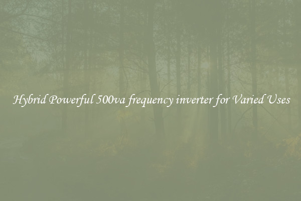 Hybrid Powerful 500va frequency inverter for Varied Uses