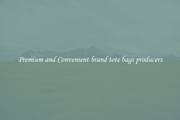 Premium and Convenient brand tote bags producers