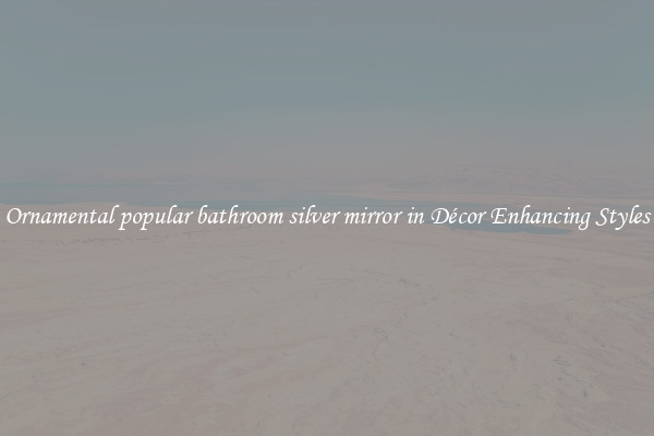 Ornamental popular bathroom silver mirror in Décor Enhancing Styles