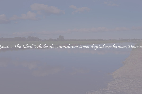 Source The Ideal Wholesale countdown timer digital mechanism Devices