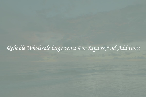 Reliable Wholesale large vents For Repairs And Additions