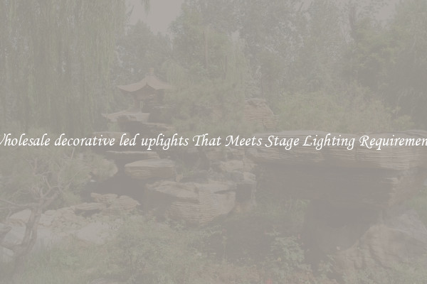 Wholesale decorative led uplights That Meets Stage Lighting Requirements