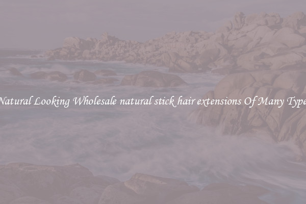 Natural Looking Wholesale natural stick hair extensions Of Many Types