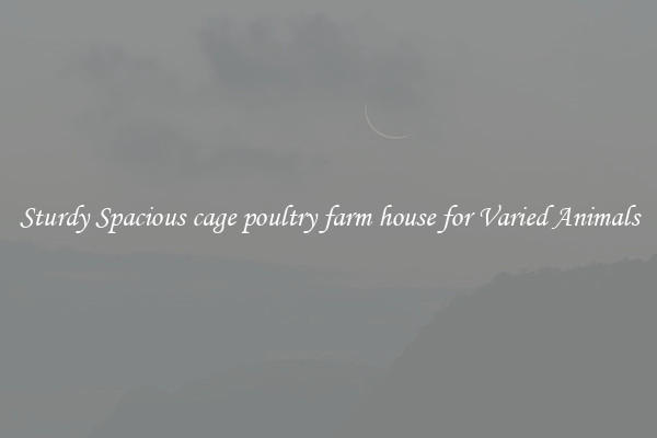 Sturdy Spacious cage poultry farm house for Varied Animals