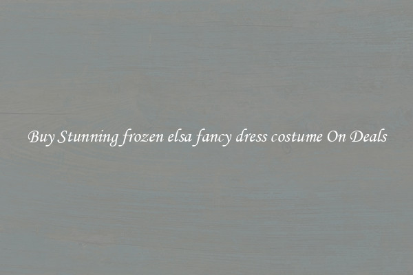 Buy Stunning frozen elsa fancy dress costume On Deals