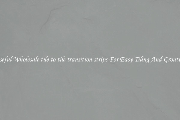 Useful Wholesale tile to tile transition strips For Easy Tiling And Grouting